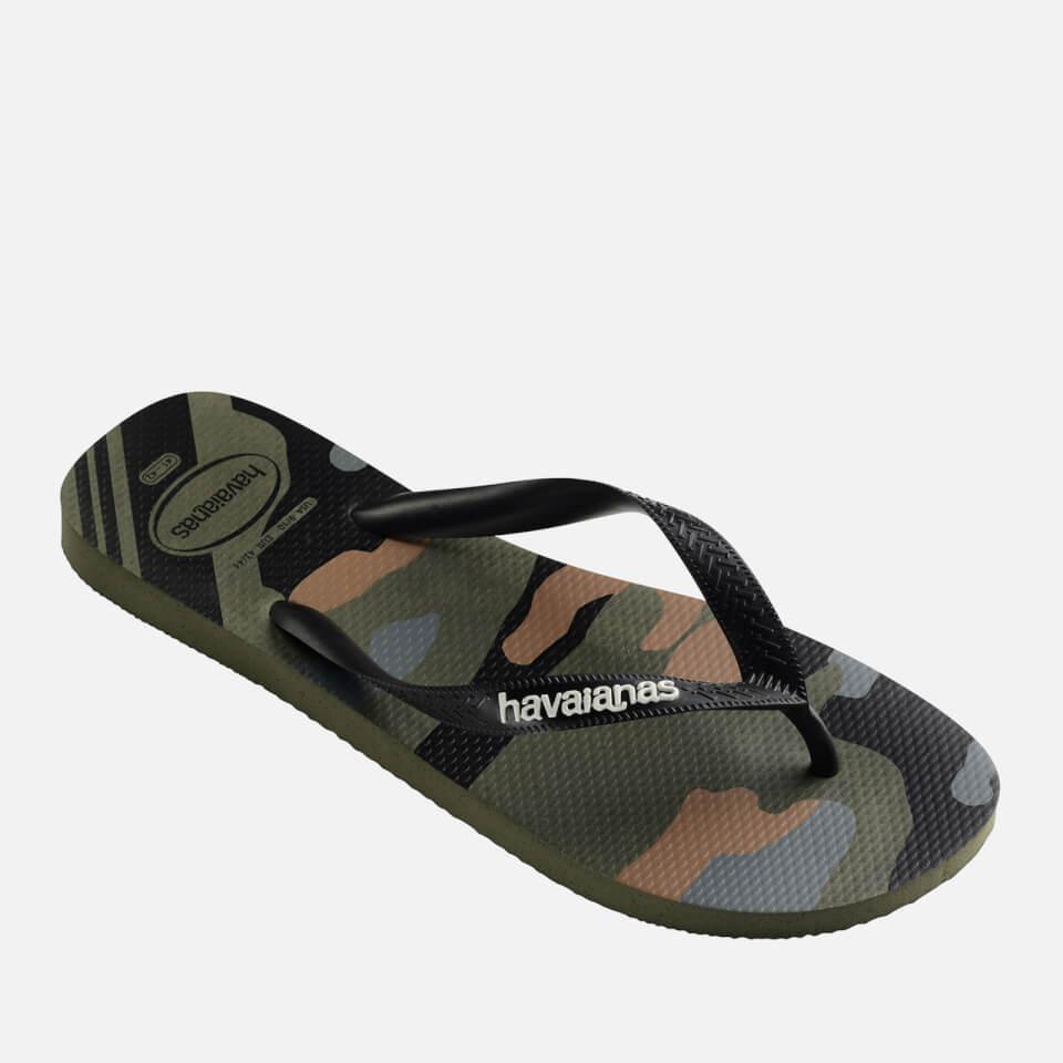 Havaianas HAVAIANAS MEN'S TOP CAMU FLIP FLOPS - GREEN
