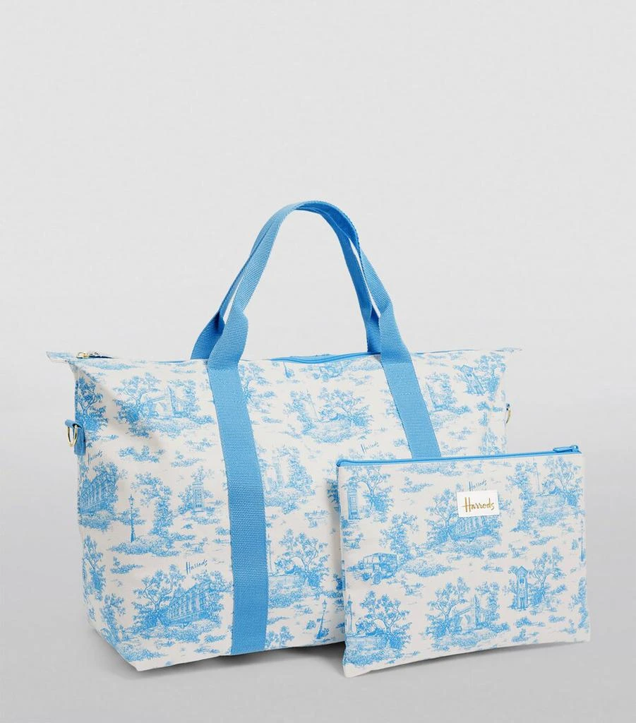 Harrods Toile Foldable Overnight Bag 3