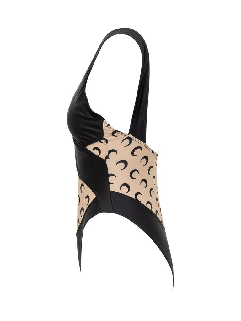 MARINE SERRE Marine Serre V-Neck One-Piece Swimsuit 3