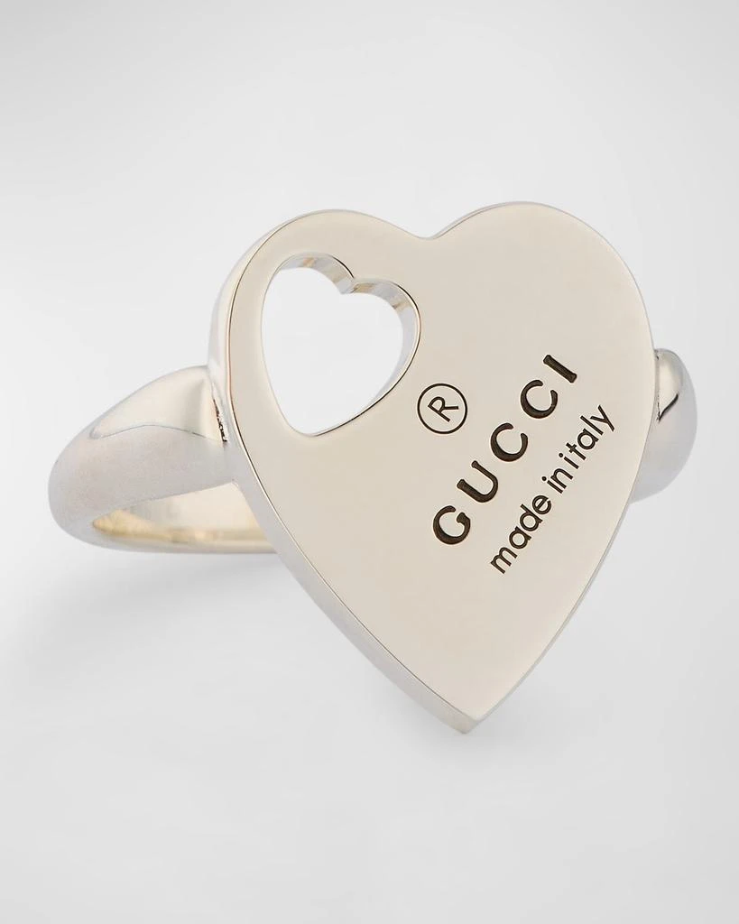 Gucci Trademark Cut-Out Heart Ring 1