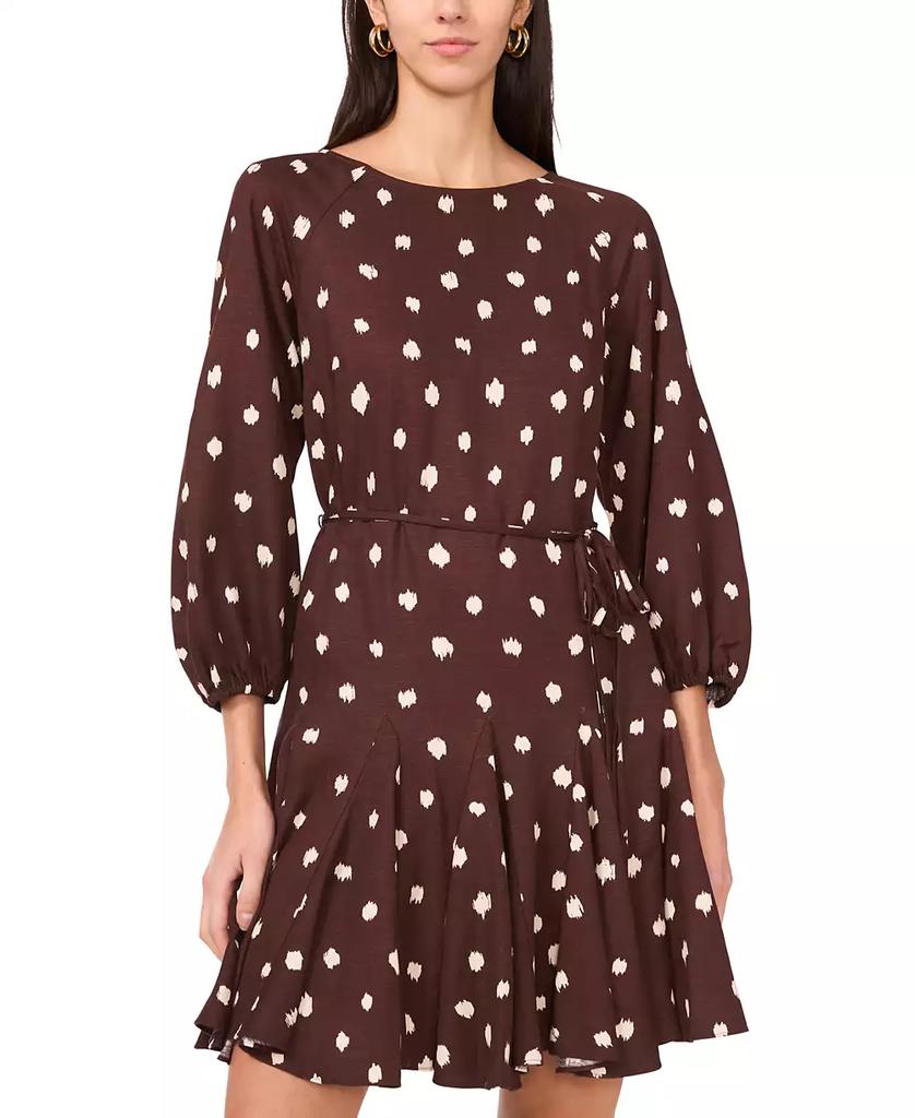 1. State Women's 3/4-Sleeve Dot Mini Dress