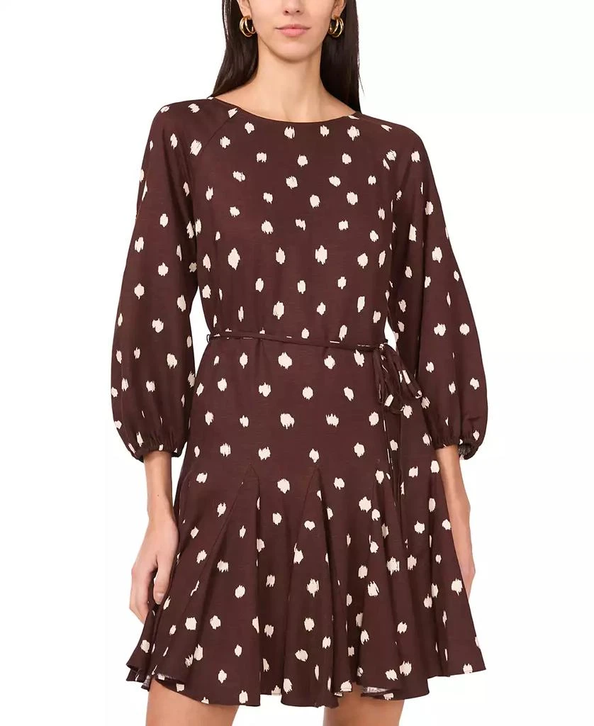 1. State Women's 3/4-Sleeve Dot Mini Dress 1