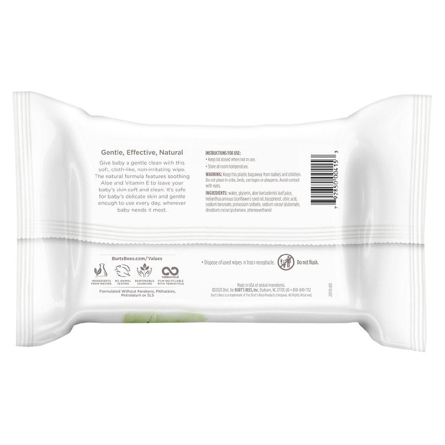 Burt's Bees Baby Wipes for Sensitive Skin with Aloe and Vitamin E Fragrance-Free