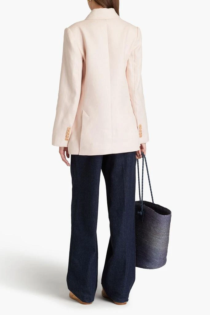 Zimmermann Double-breasted linen blazer 3