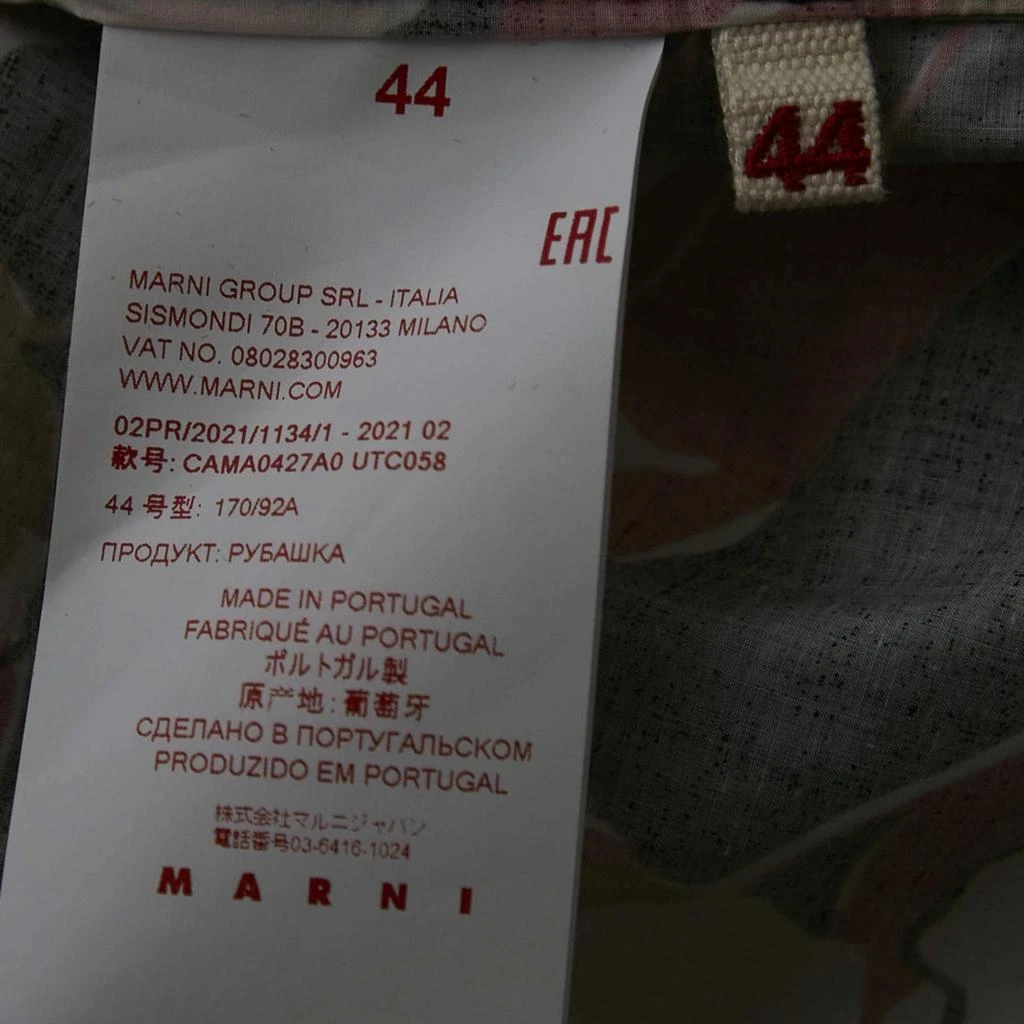 Marni Marni Black/Red Floral Print Cotton Blouse and Pants Set M 6