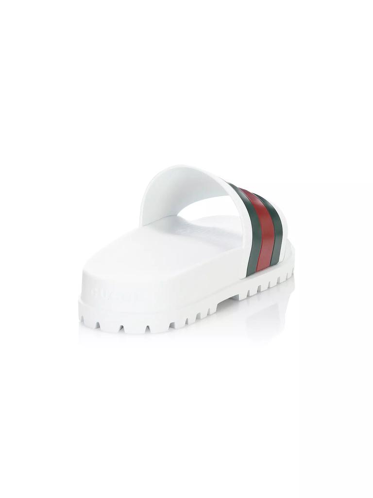 Gucci web slide sandal white on sale