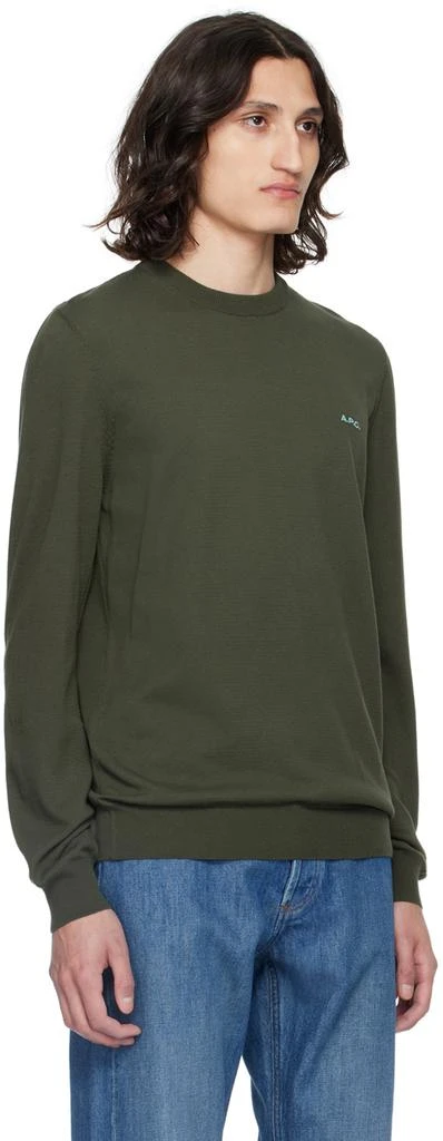 A.P.C. Khaki Mayeul Sweater 2