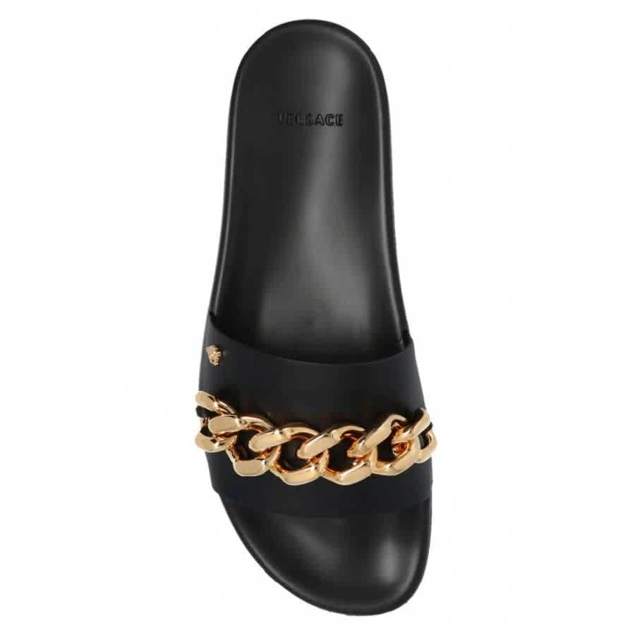 Versace Medusa Chain Leather Slides 2