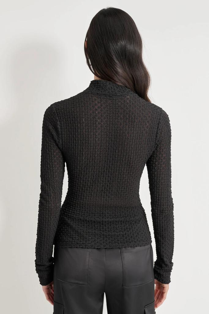 DKNY PEBBLE LACE TURTLENECK