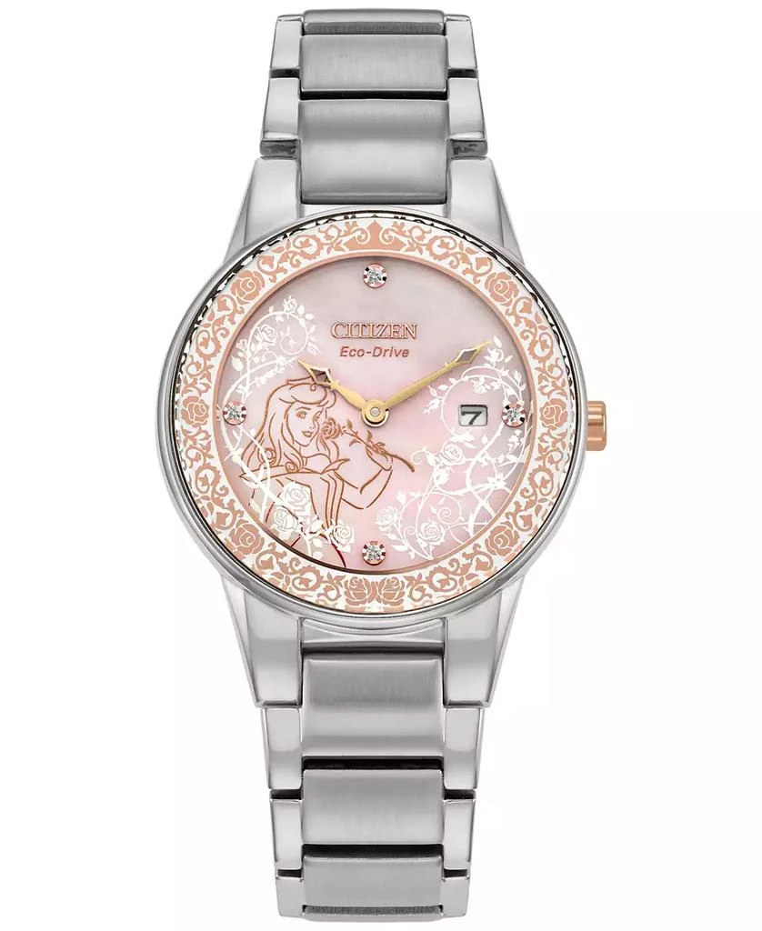 Citizen Eco-Drive Women's Disney Princess Sleeping Beauty Aurora Enchanted Stainless Steel Bracelet Watch 30mm Boxed Set 2