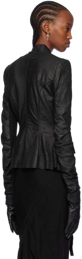 Rick Owens Black Hollywood Leather Jacket 3