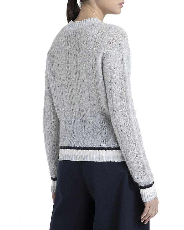 Peserico V Neck Cable Knit Sweater 2
