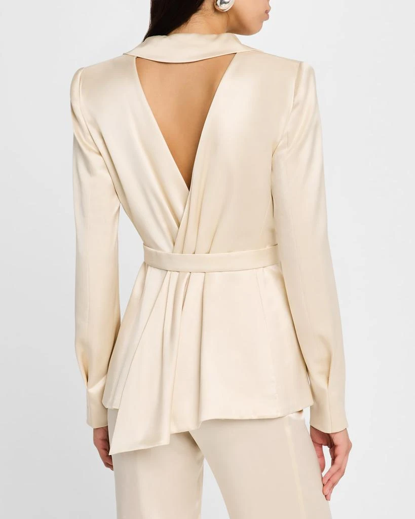 Alberta Ferretti Draped Cutout Single-Breasted Jacket 3