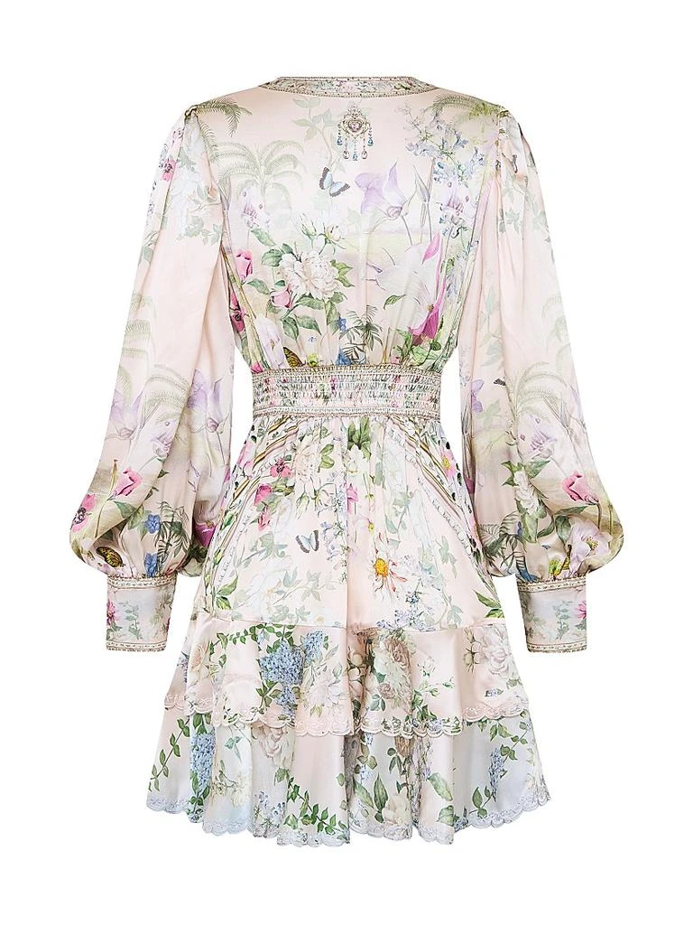 Camilla ​Floral Silk A-Line Minidress 3