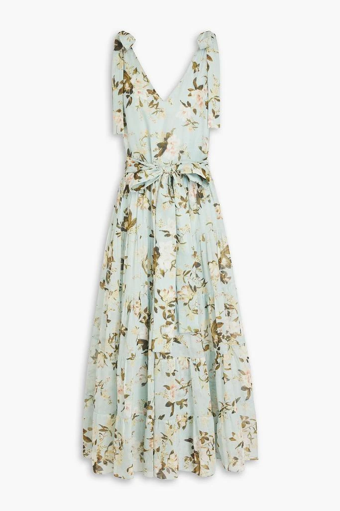 Erdem Floral-print twill cotton and silk-blend voile midi dress 1