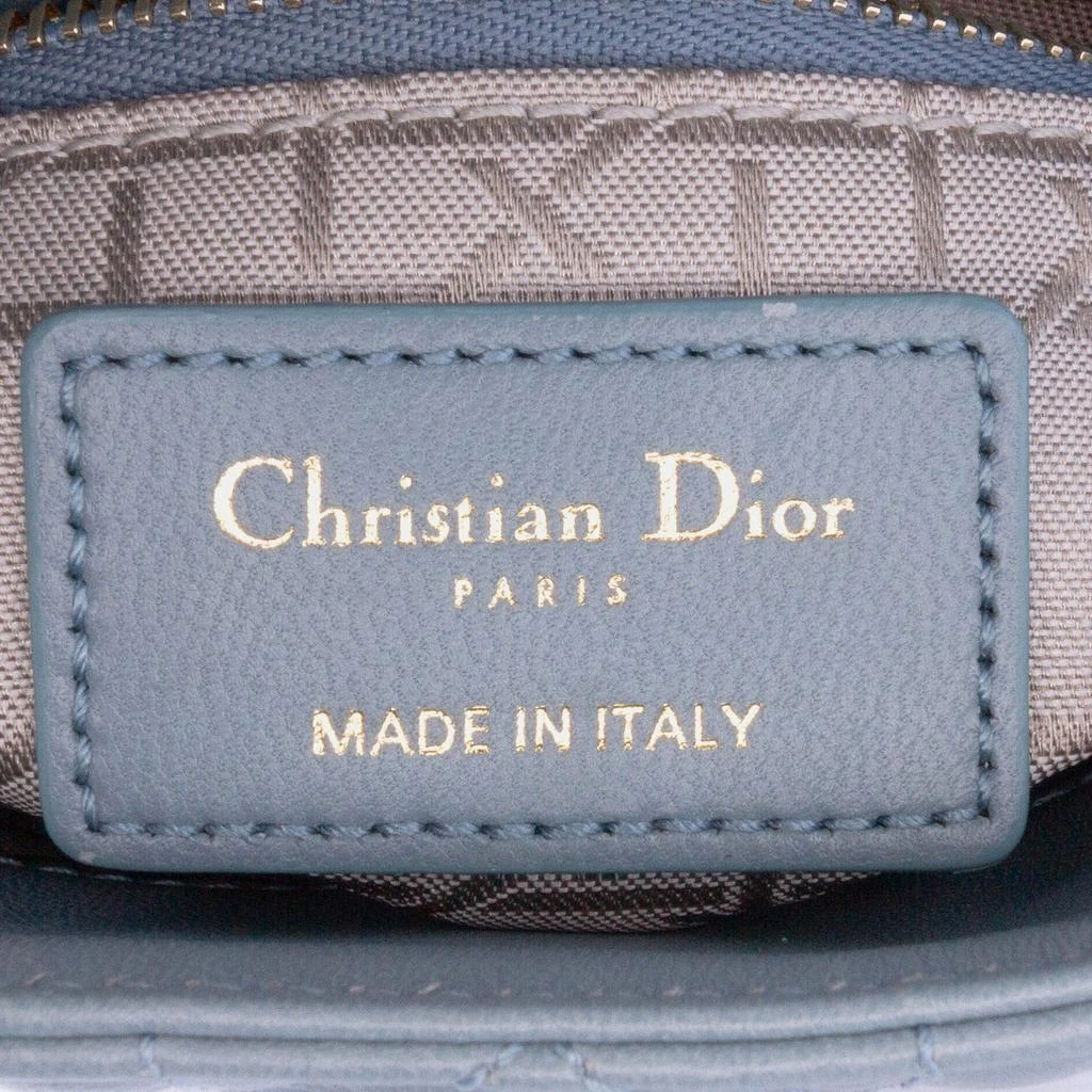 Dior Dior Blue Mini Lambskin Cannage Lady Dior 8