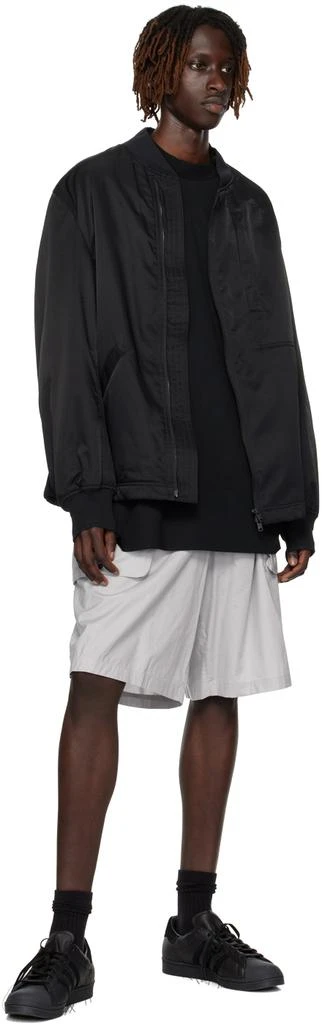 Y-3 Black Utility Bomber Jacket 4