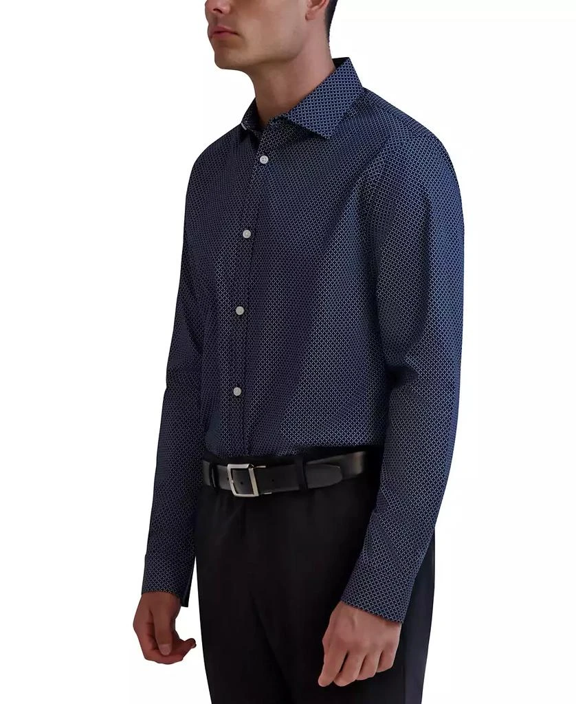 Karl Lagerfeld Paris Men's Slim-Fit Geo-Print Dress Shirt 2