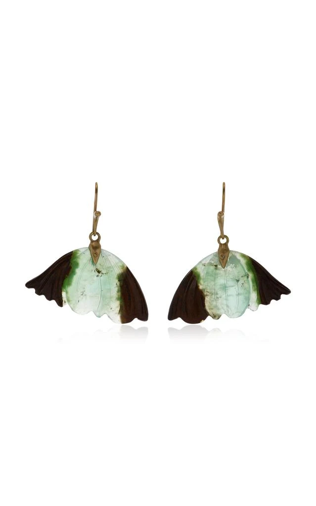 Annette Ferdinandsen Annette Ferdinandsen - 18K Yellow Chrysoprase Earrings - Green - OS - Moda Operandi - Gifts For Her 1