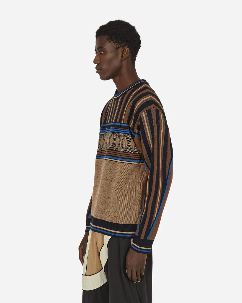Ahluwalia Kuti Knitted Crewneck Sweater Brown 2