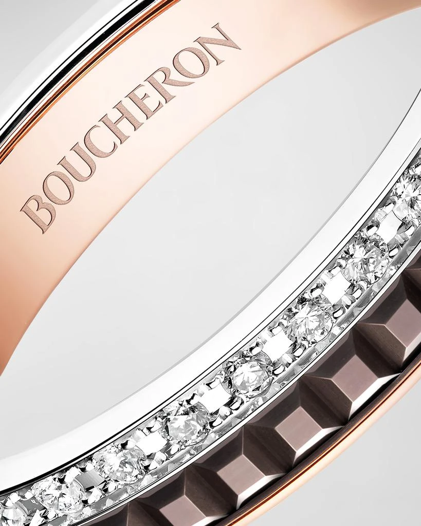 Boucheron Quatre 18K Tricolor Gold Classique Diamond Ring 4