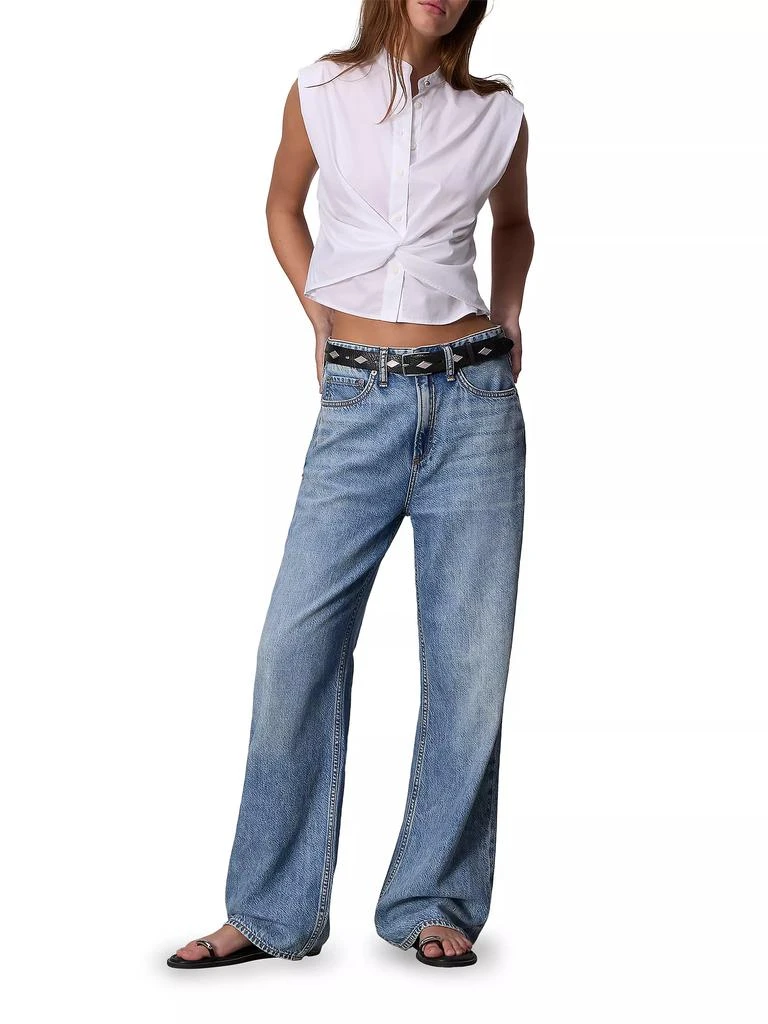Rag & Bone Louisa Sleeveless Poplin Shirt 2