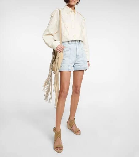 Isabel Marant Iriane studded suede espadrille wedges 2