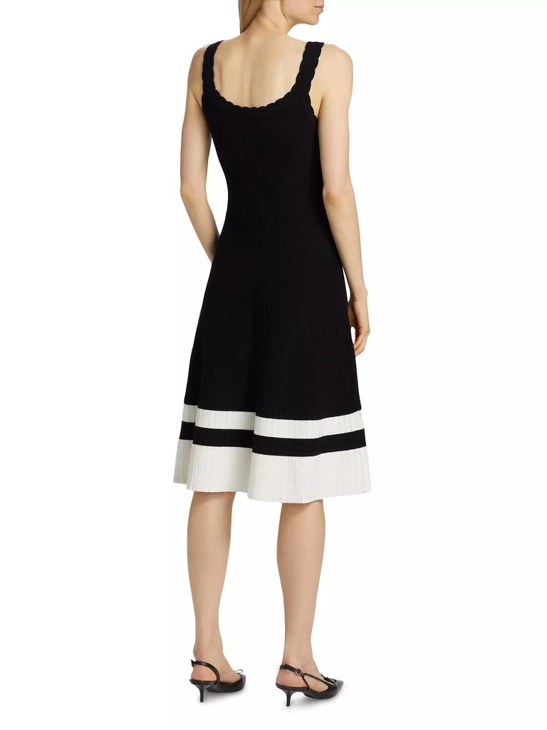 Tahari Nasime Striped-Hem Sweaterdress 5