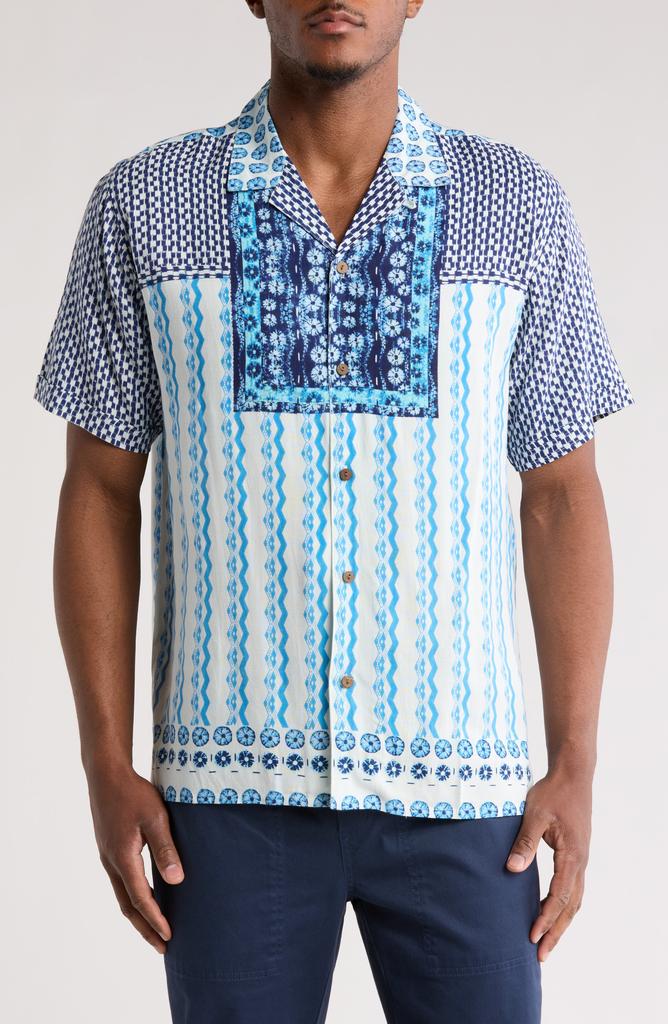 Raga Mixed Print Camp Shirt