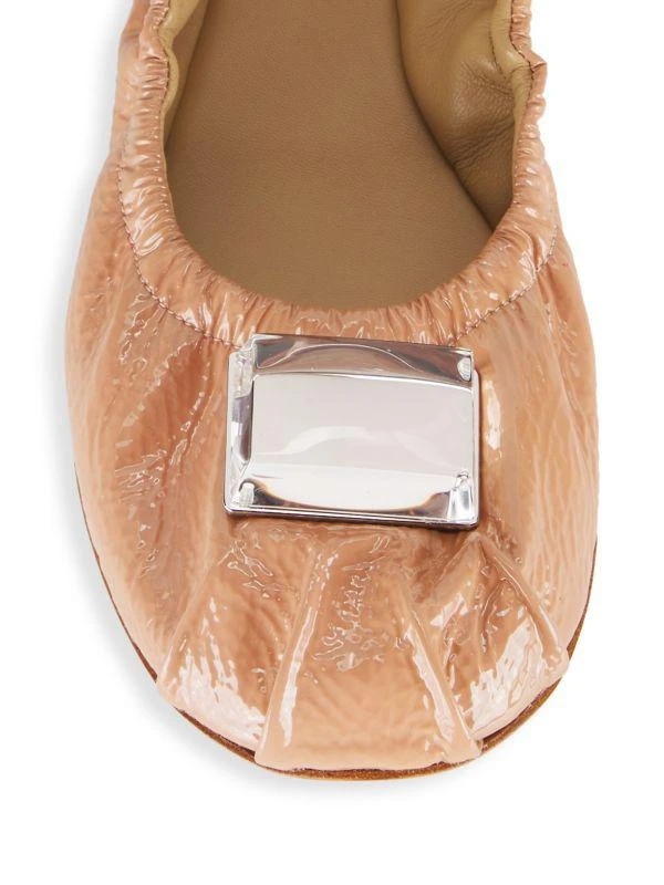 Paul Andrew Season Three Ballet Cube Satin Ballerina Flats 4