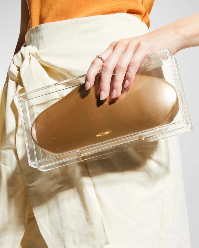Cult Gaia Annika Clear Acrylic Clutch Bag 5