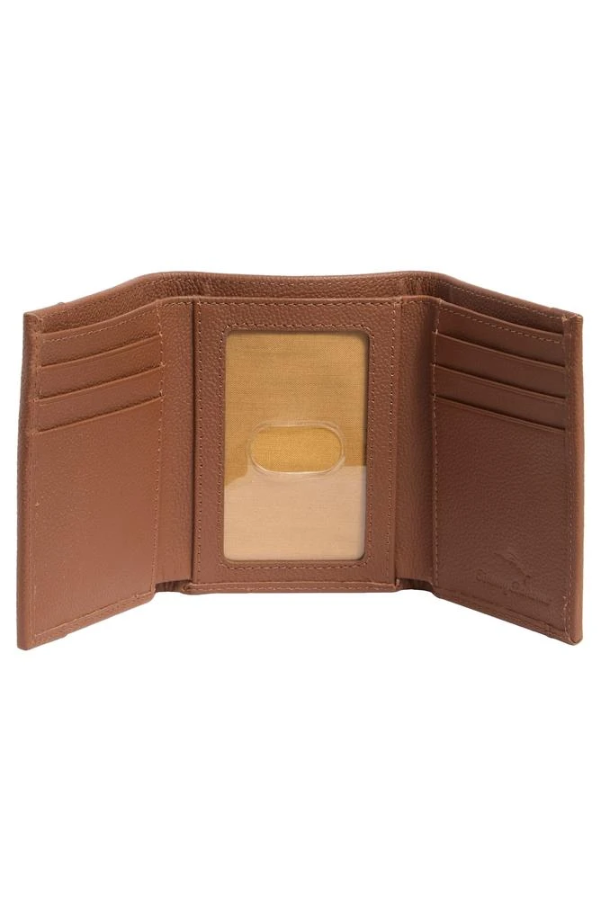 Tommy Bahama Basket Weave Leather Trifold Wallet 3