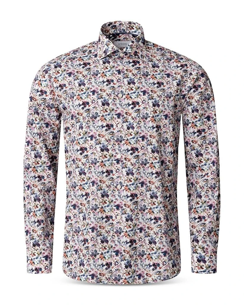 Eton Slim Fit Floral Print Shirt 6