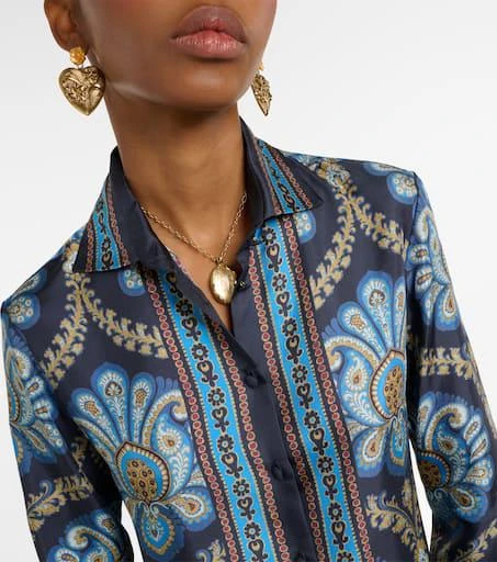 ETRO Printed silk twill shirt 4