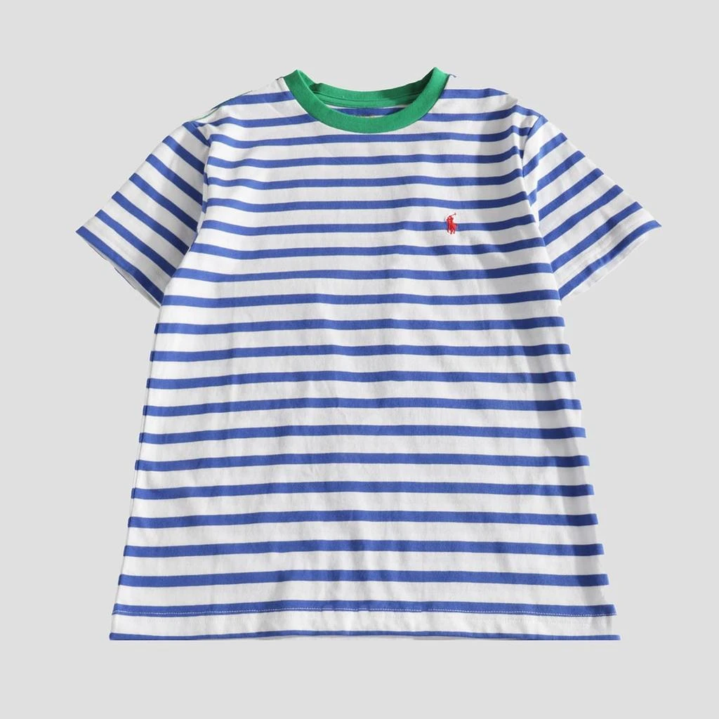Ralph Lauren White And Blue Cotton T-shirt 1
