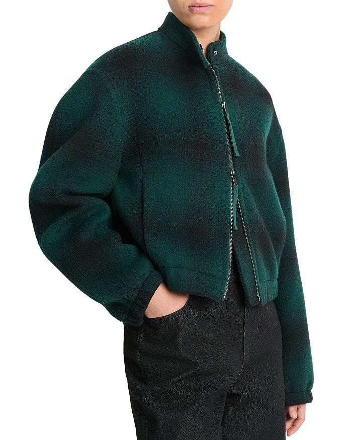 Vince Shadow Plaid Bomber Jacket 4