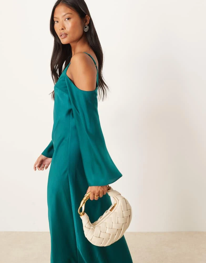 chinese dress ladies ASOS DESIGN Petite Cami Embellished Maxi Dress – White Chocolate Couture main image 1