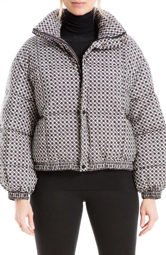 MAX STUDIO Geo Print Puffer Jacket 1