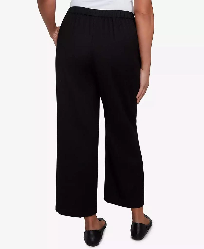 Alfred Dunner Women's Santa Barbara Button Cuffed All Around Elastic Ankle Pants 4