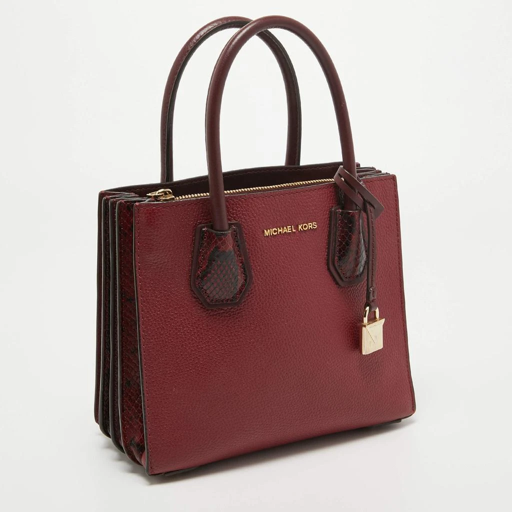 Michael Kors Michael Kors Red/Burgundy Leather Small Mercer Tote 3