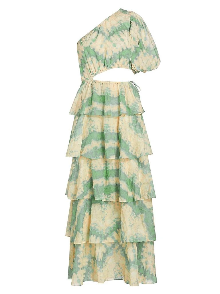 Kivari Mirage Tie-Dyed Cotton Voile Maxi Dress - GREEN TIE DYE - XX-Large Kivari Mirage Tie-Dyed Cotton Voile Maxi Dress - GREEN TIE DYE - XX-Large
