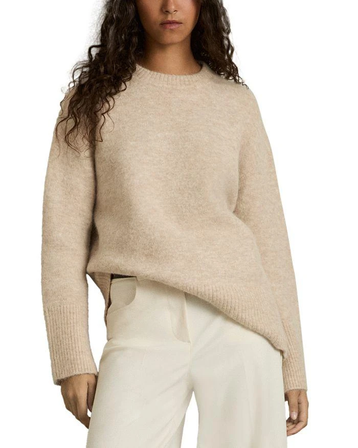 REISS Birdie Brushed Crewneck Sweater 1