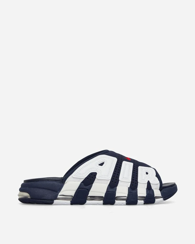 NIKE Air More Uptempo Slides Midnight Navy / University Red 1