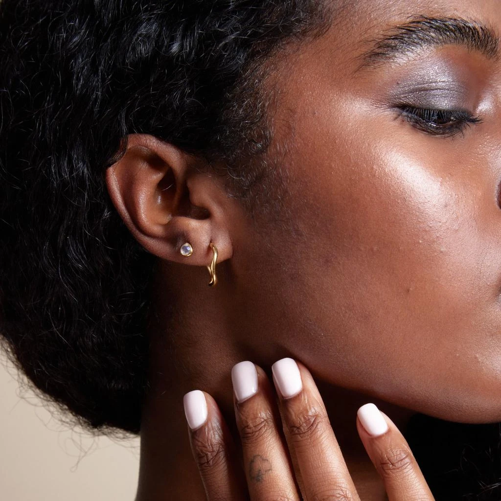 Orelia LUXE LUXE Organic Hoop Earrings 2