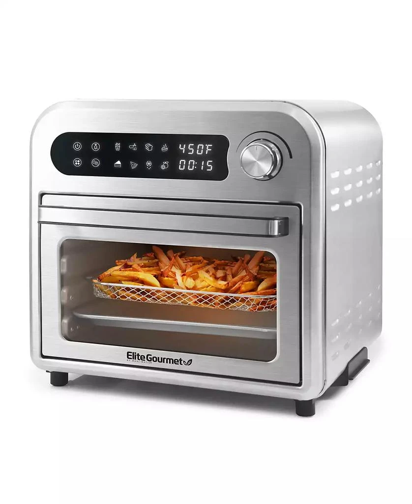 Elite Gourmet 10.5Qt Air Fryer Convection Oven with Programmable Timer 8