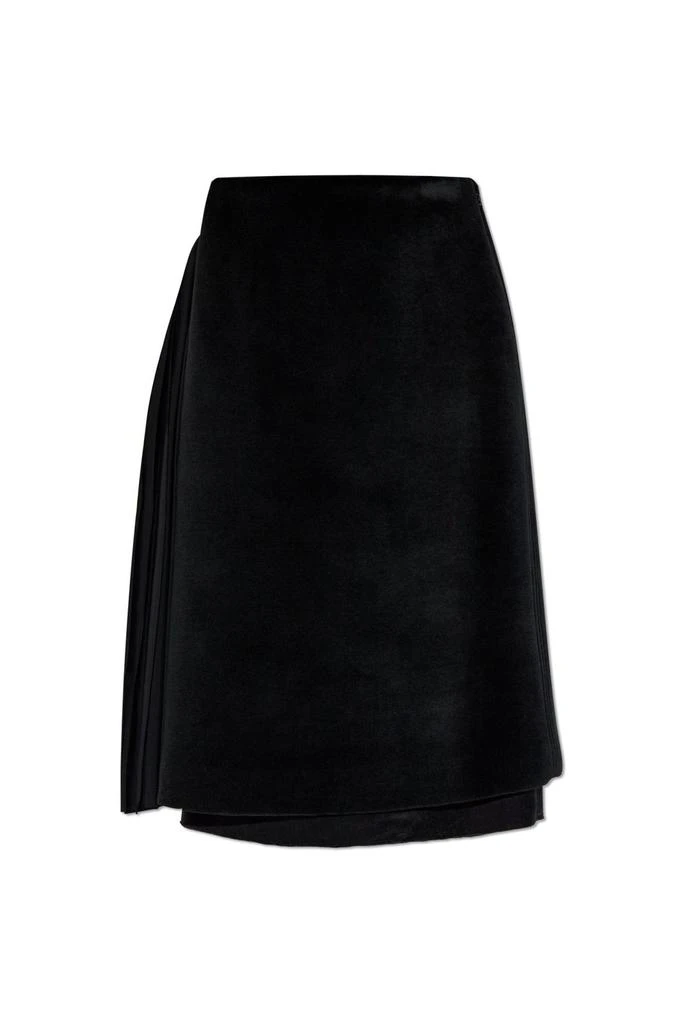 Jil Sander Jil Sander Raw Hem Velvet Skirt 1