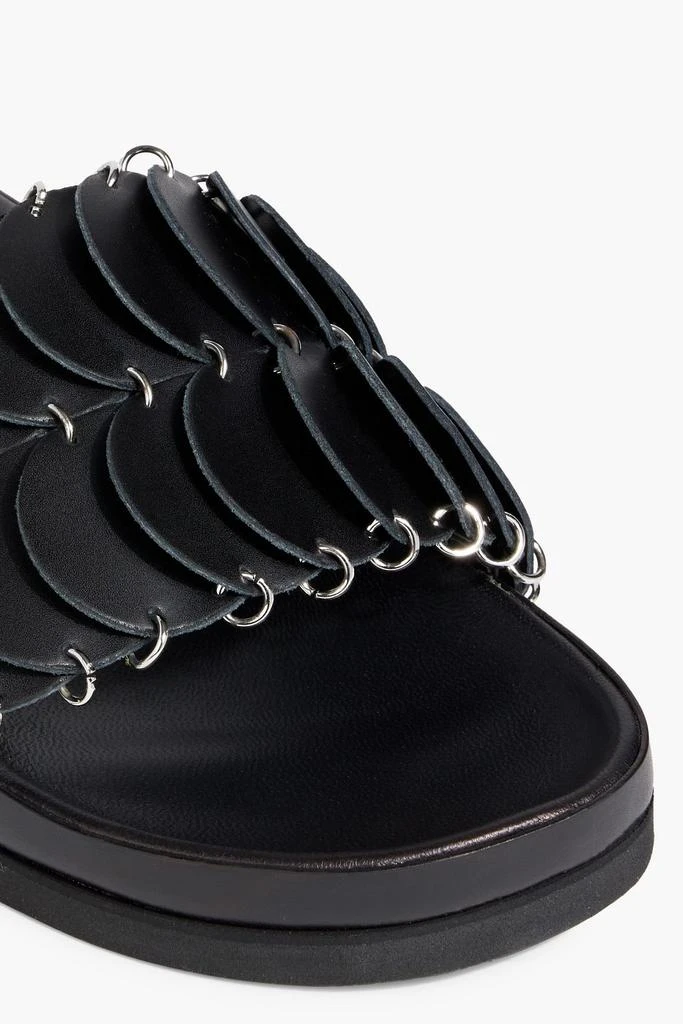 RABANNE Pacoio laser-cut leather slides 4