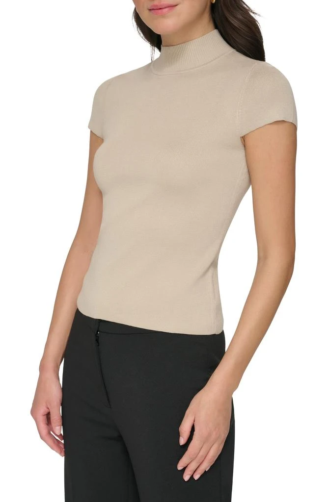 DKNY Cap Sleeve Mock Neck Sweater 3