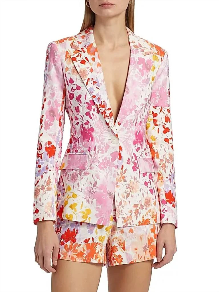 Derek Lam Derek Lam 10 Crosby - Irina Floral Stretch-linen Blazer
