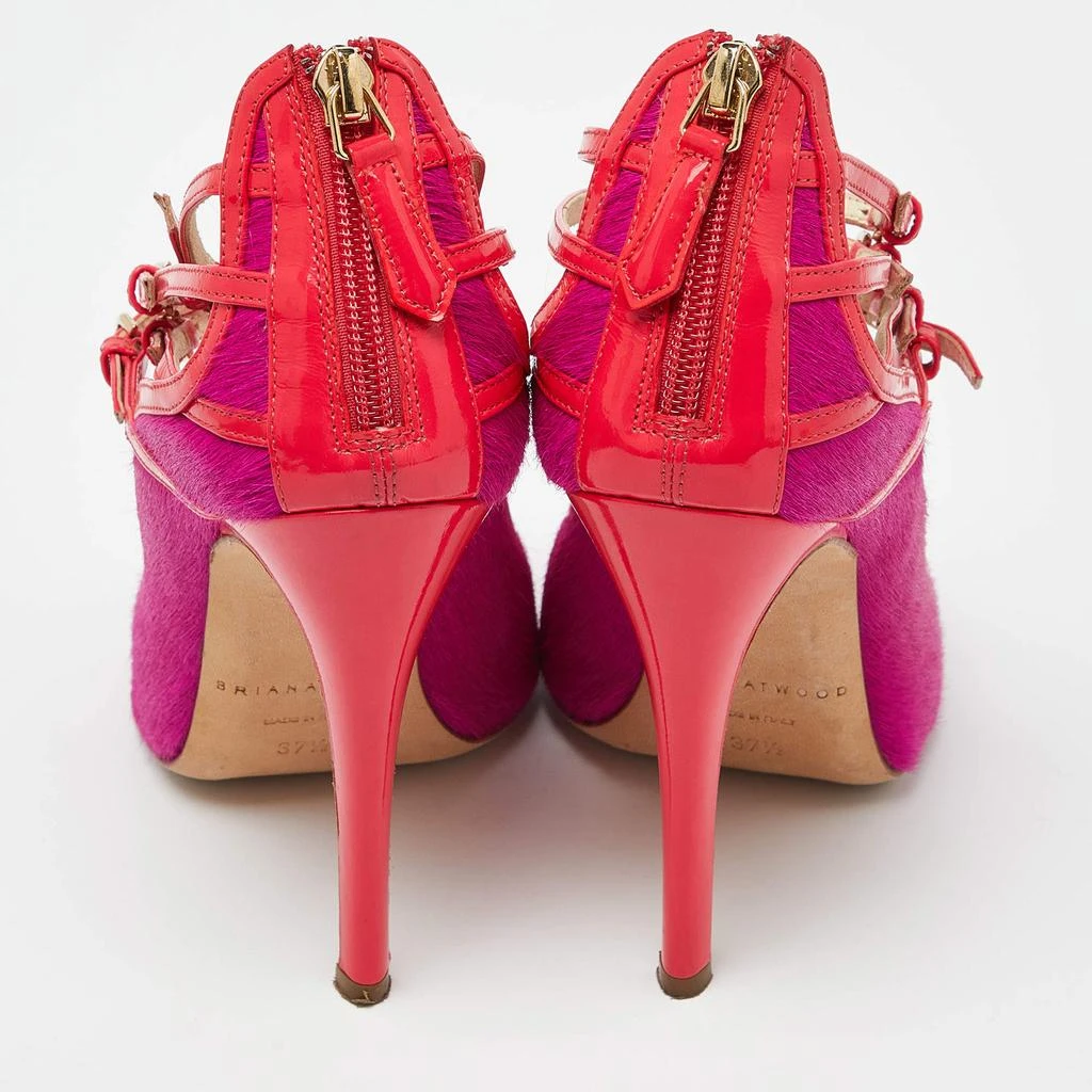 Brian Atwood Brian Atwood Pink Calf Hair and Patent Leather Stellah Pumps Size 37.5 5